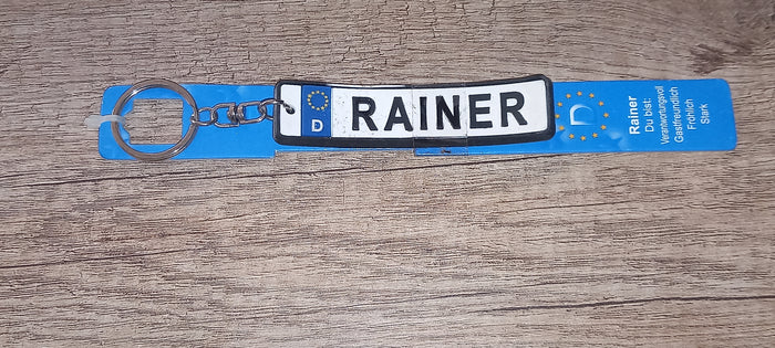 Sleutelhanger kenteken Duits: Rainer