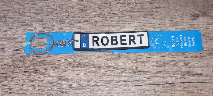 Sleutelhanger kenteken Duits: Robert
