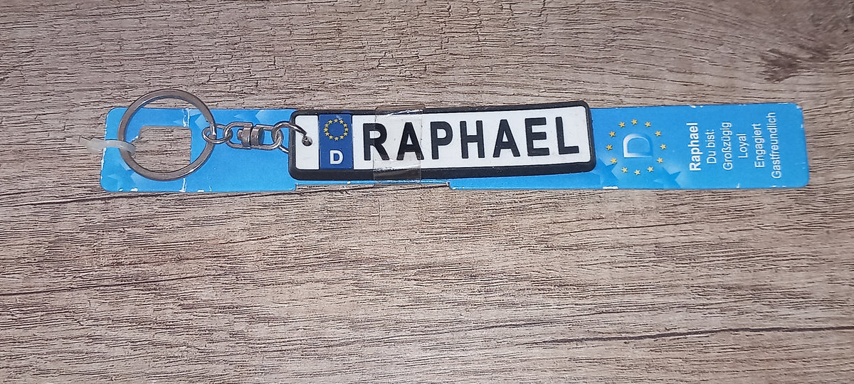 Sleutelhanger kenteken Duits: Raphael