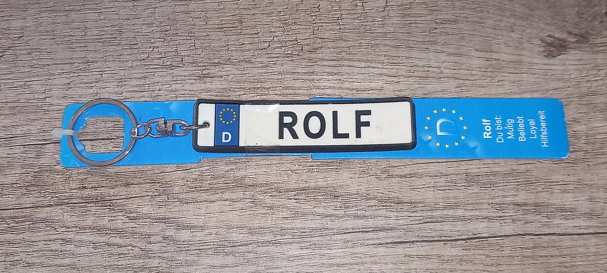 Sleutelhanger kenteken Duits: Rolf