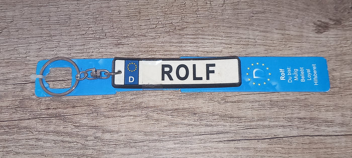 Sleutelhanger kenteken Duits: Rolf