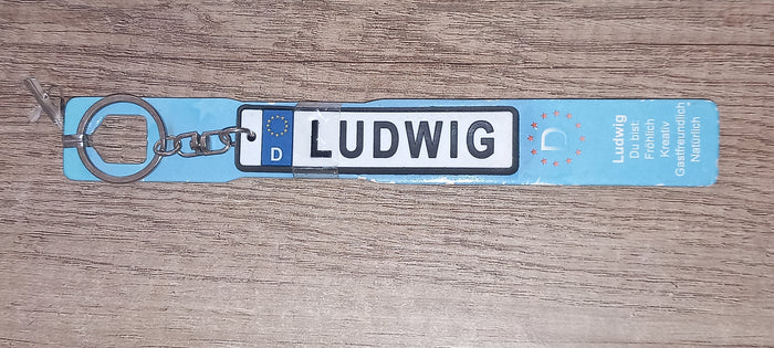 Sleutelhanger kenteken Duits: Ludwig