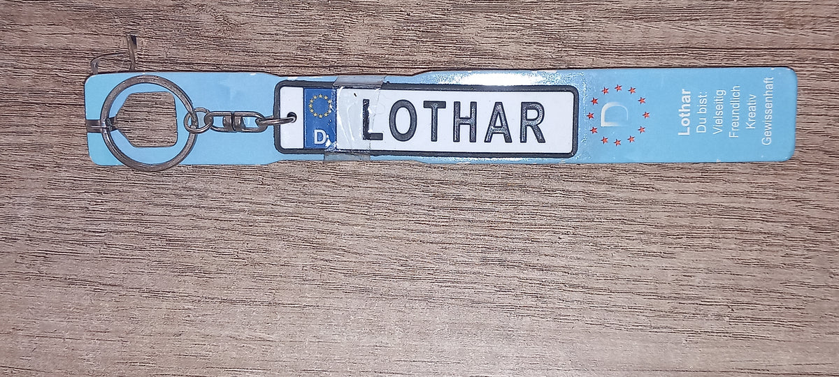 Sleutelhanger kenteken Duits: Lothar