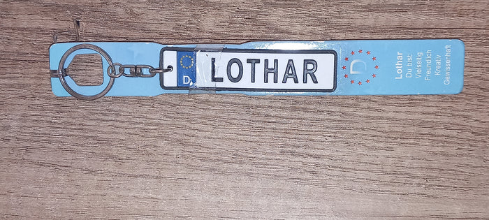 Sleutelhanger kenteken Duits: Lothar