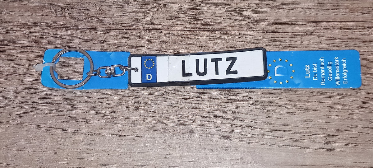 Sleutelhanger kenteken Duits: Lutz