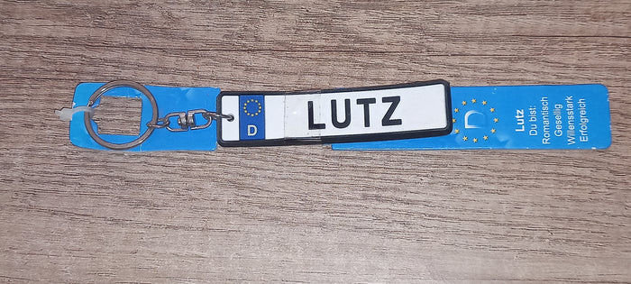 Sleutelhanger kenteken Duits: Lutz