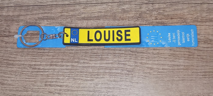 Sleutelhanger kenteken: Louise