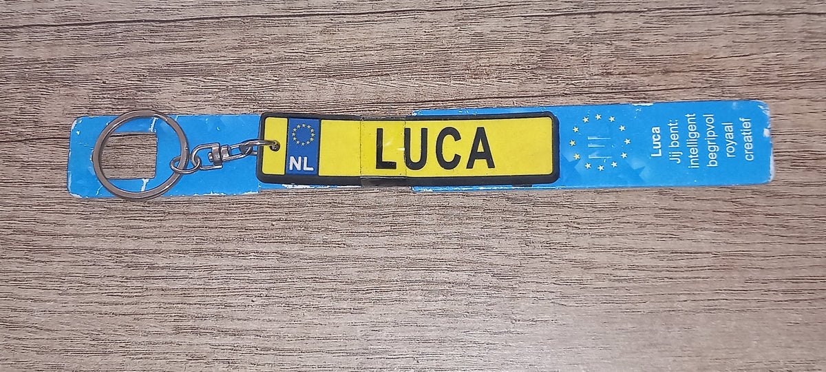 Sleutelhanger kenteken: Luca