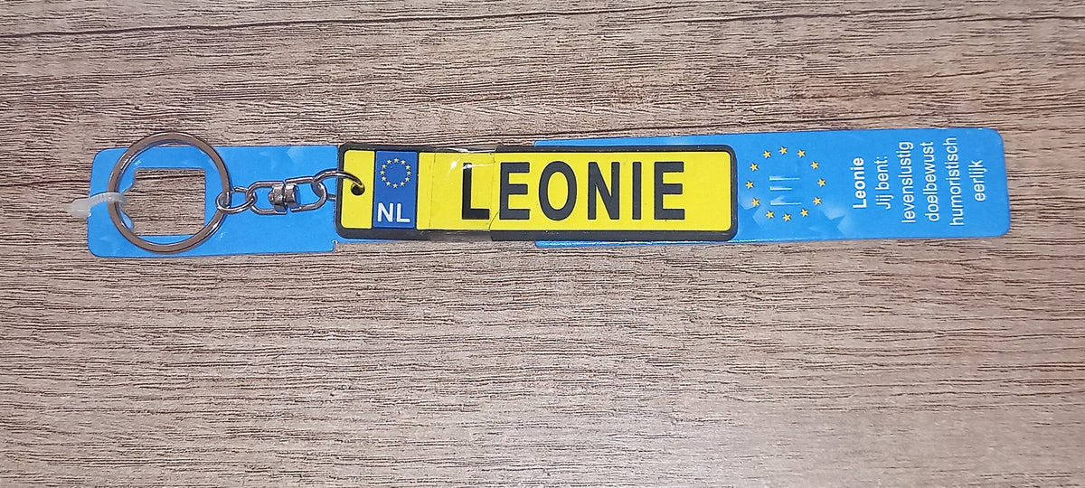 Sleutelhanger kenteken: Leonie