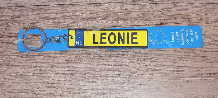 Sleutelhanger kenteken: Leonie
