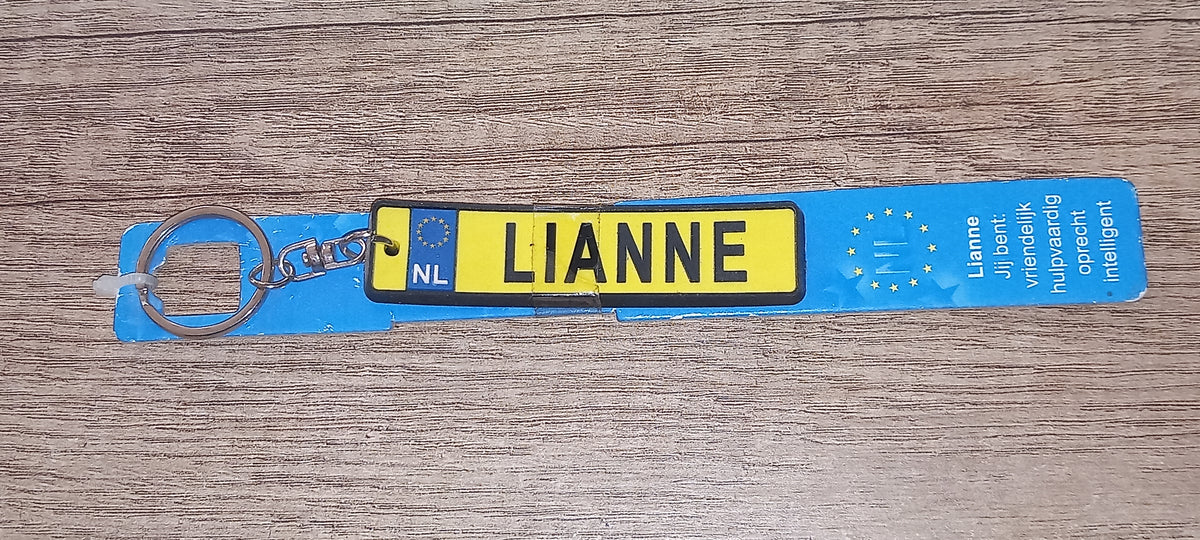 Sleutelhanger kenteken: Lianne