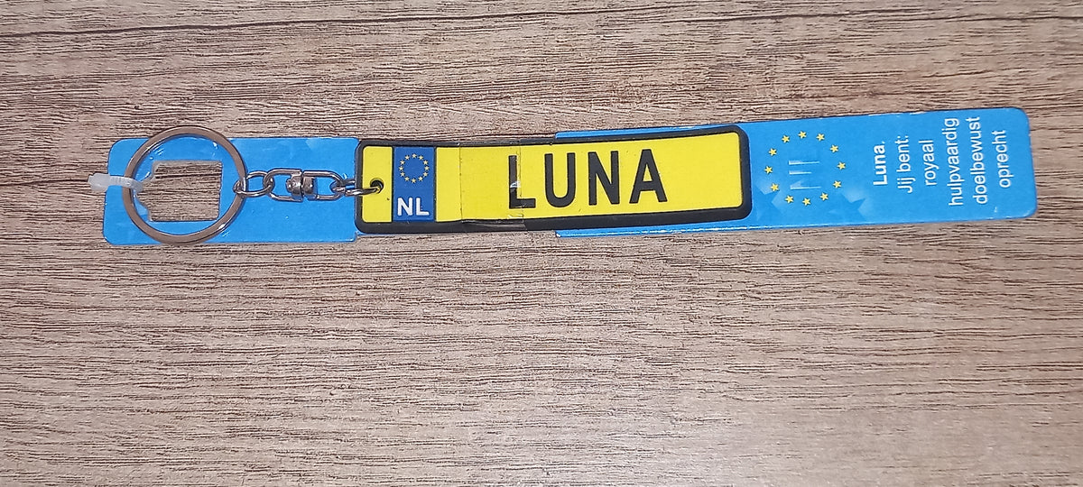 Sleutelhanger kenteken: Luna