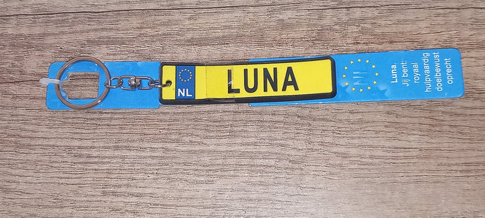 Sleutelhanger kenteken: Luna