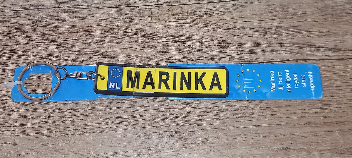 Sleutelhanger kenteken: Marinka