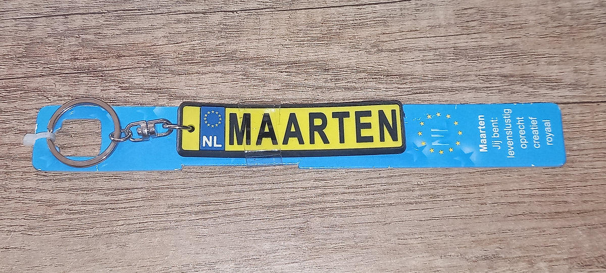 Sleutelhanger kenteken: Maarten