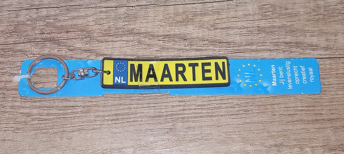 Sleutelhanger kenteken: Maarten