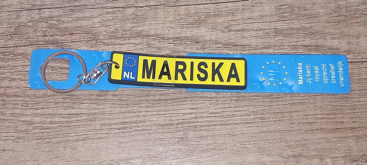 Sleutelhanger kenteken: Mariska