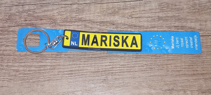 Sleutelhanger kenteken: Mariska
