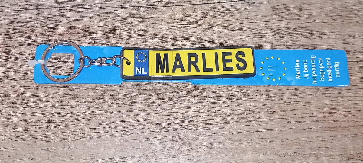 Sleutelhanger kenteken: Marlies