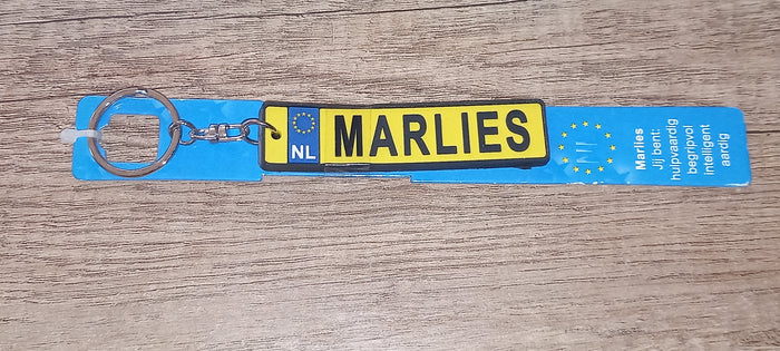 Sleutelhanger kenteken: Marlies