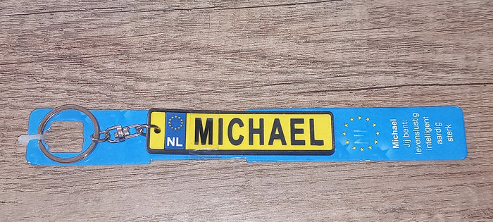 Sleutelhanger kenteken: Michael