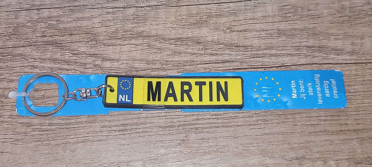 Sleutelhanger kenteken: Martin