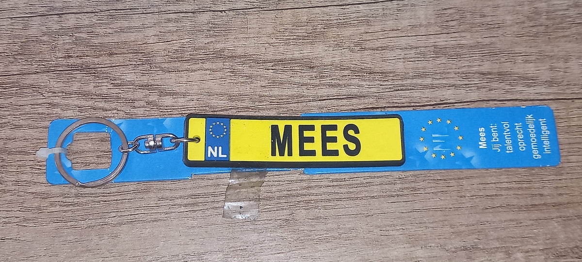 Sleutelhanger kenteken: Mees