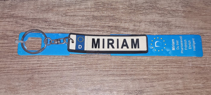 Sleutelhanger kenteken Duits: Miriam