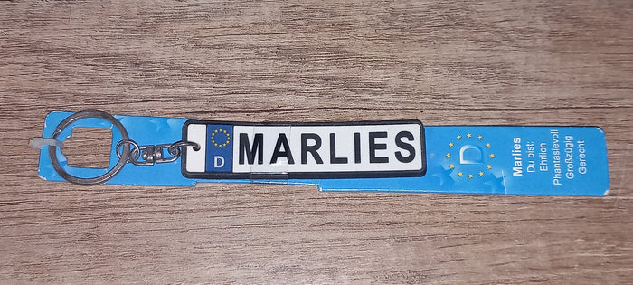 Sleutelhanger kenteken Duits: Marlies