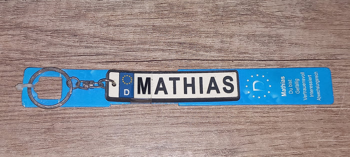 Sleutelhanger kenteken Duits: Mathias