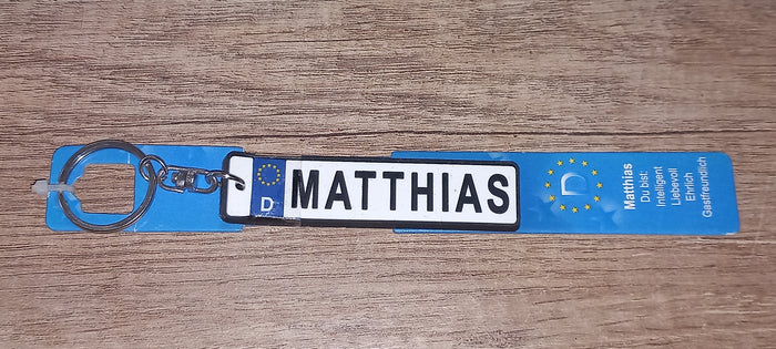 Sleutelhanger kenteken Duits: Matthias