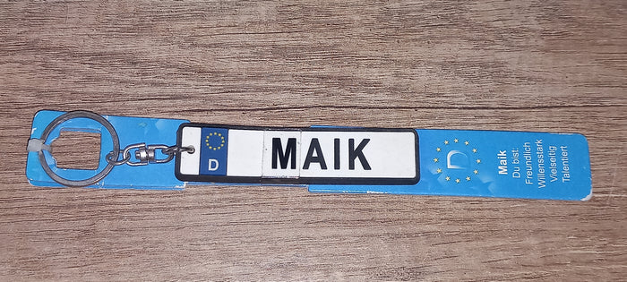 Sleutelhanger kenteken Duits: Maik