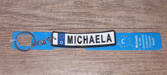 Sleutelhanger kenteken Duits: Michaela