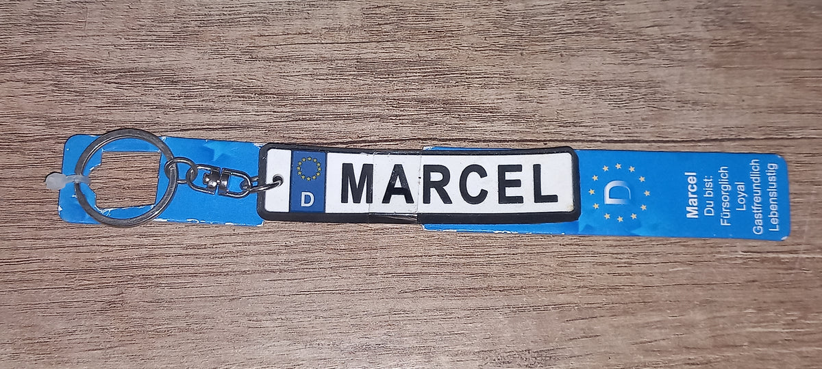 Sleutelhanger kenteken Duits: Marcel