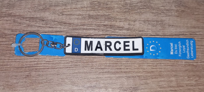 Sleutelhanger kenteken Duits: Marcel