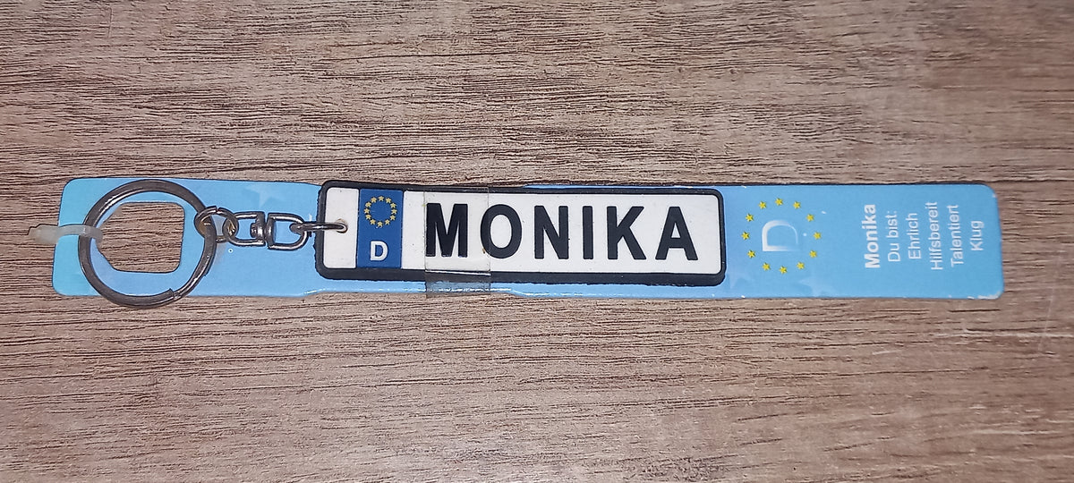 Sleutelhanger kenteken Duits: Monika