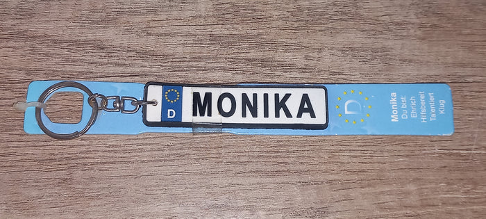Sleutelhanger kenteken Duits: Monika