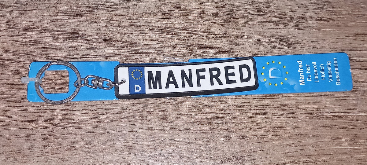 Sleutelhanger kenteken Duits: Manfred