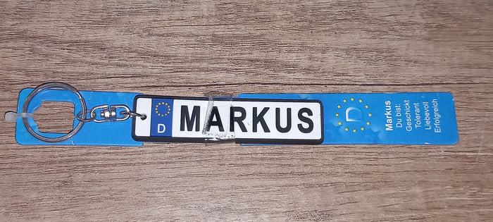 Sleutelhanger kenteken Duits: Markus