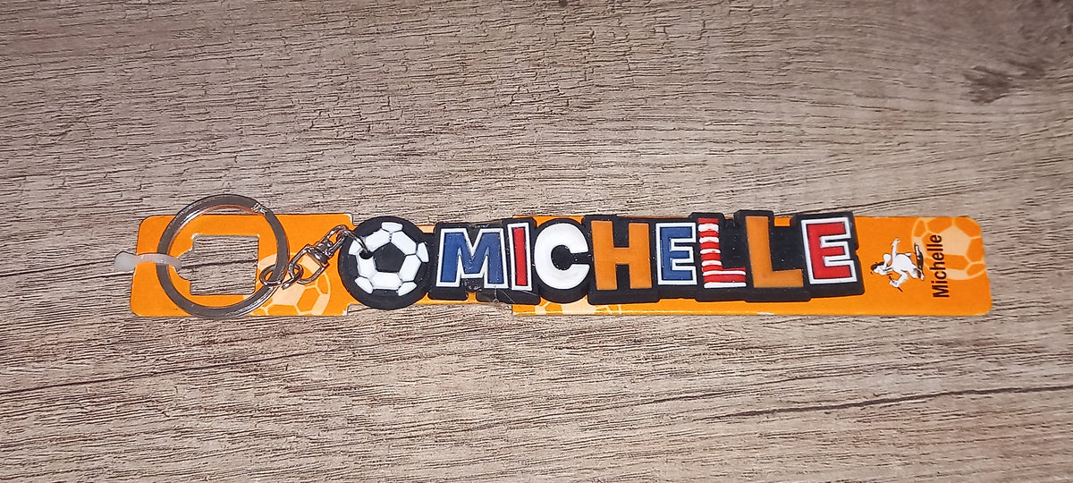 Sleutelhanger voetbal: Michelle