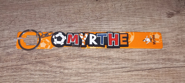 Sleutelhanger voetbal: Myrthe
