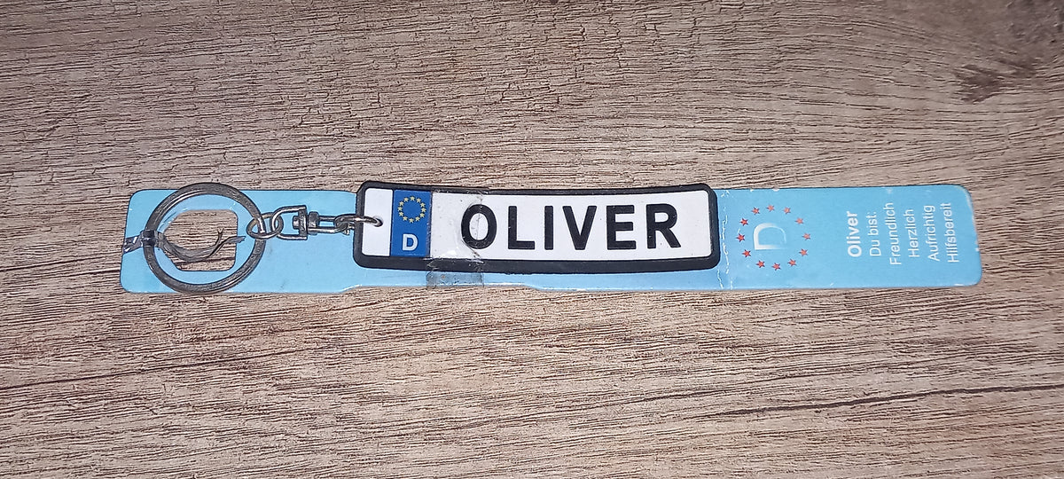 Sleutelhanger kenteken Duits: Oliver
