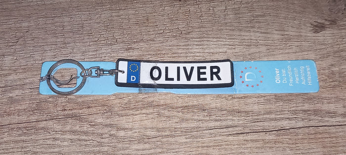 Sleutelhanger kenteken Duits: Oliver