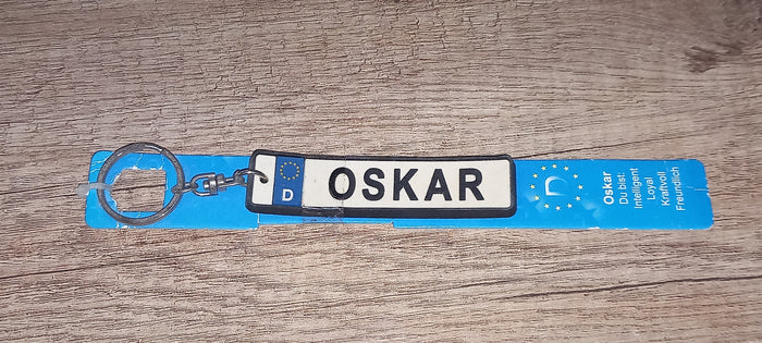 Sleutelhanger kenteken Duits: Oskar