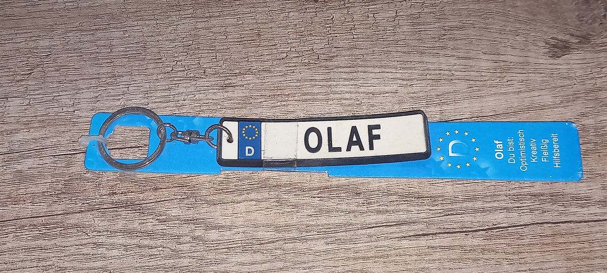 Sleutelhanger kenteken Duits: Olaf