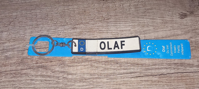 Sleutelhanger kenteken Duits: Olaf