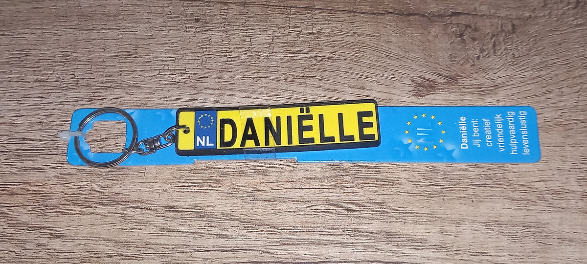 Sleutelhanger kenteken: Danielle