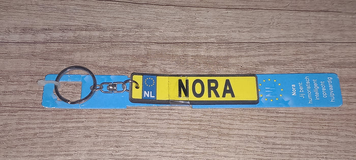 Sleutelhanger kenteken: Nora