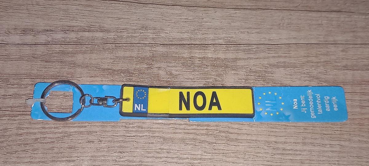 Sleutelhanger kenteken: Noa