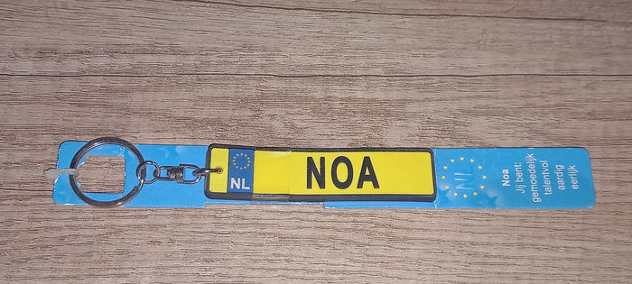 Sleutelhanger kenteken: Noa